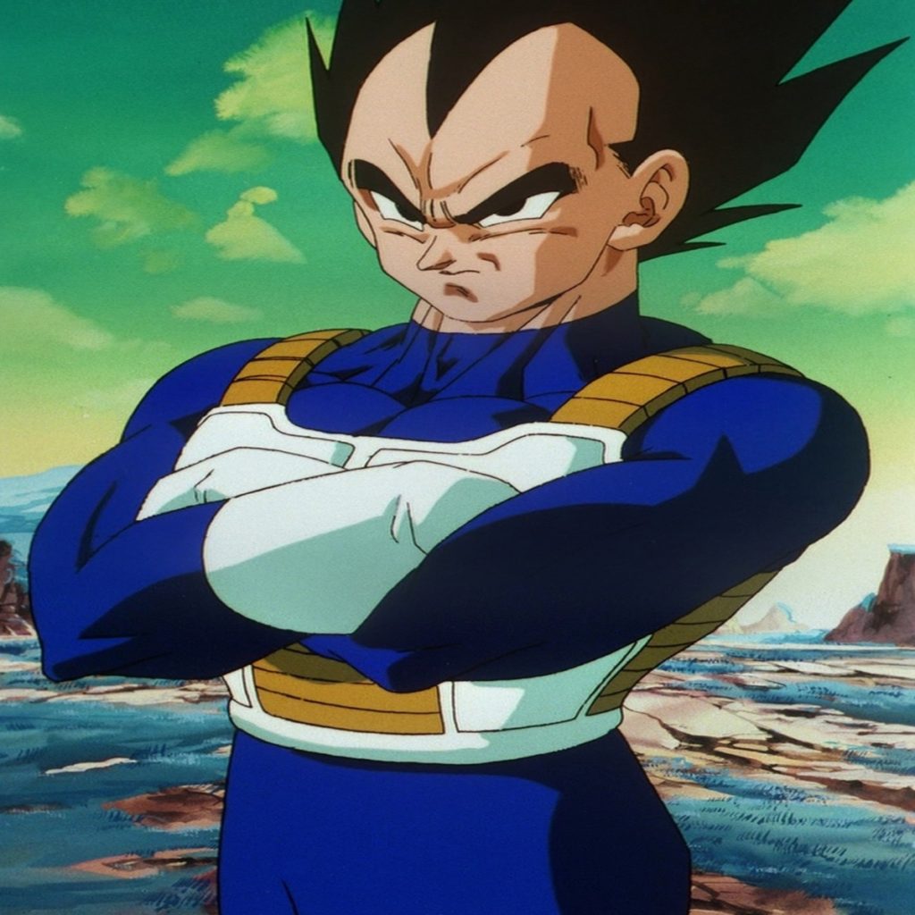 Vegeta posing