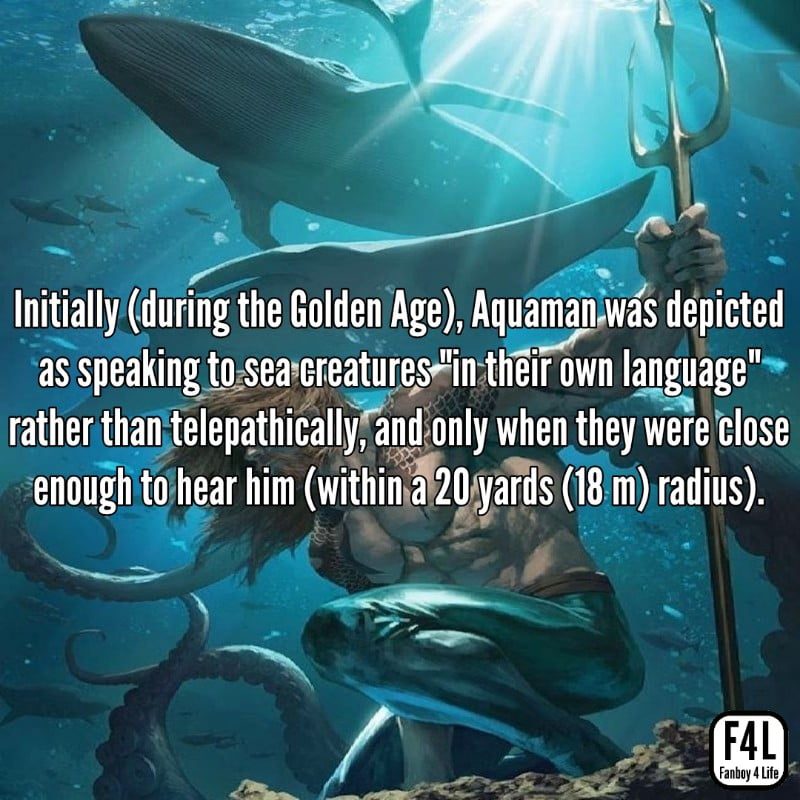 Aquaman in the sea