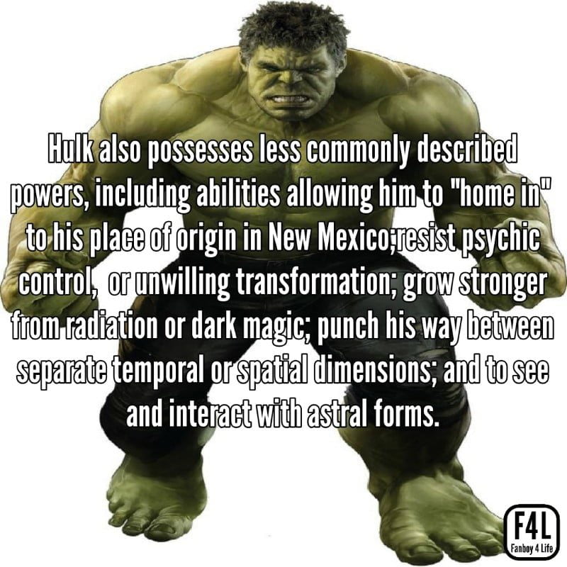Hulk posing