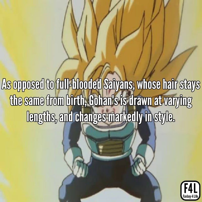 Gohan's first Super Saiyan transformation